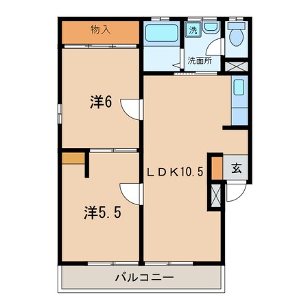 西尾駅 徒歩10分 2階の物件間取画像